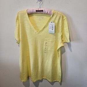 Dept 222 NWT Women's Luxey Tee, V-Neckline, Short Sleeved, XL